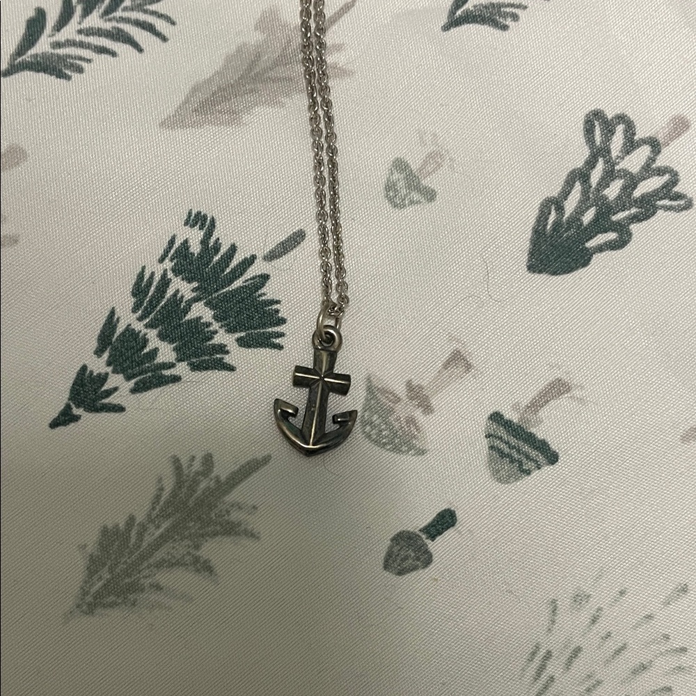 Retired James Avery Sterling Silver Anchor Cross Pendant